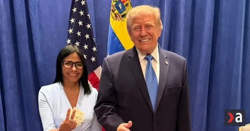 Trump sa stretol s venezuelskou prezidentkou. Prvé rokovanie po zadržaní Madura