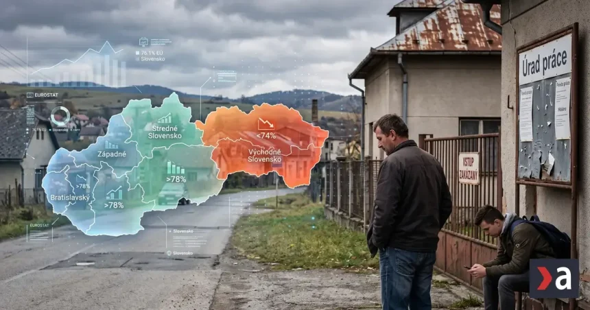 Nové údaje Eurostatu odhalili, ktorý región zaostáva najviac